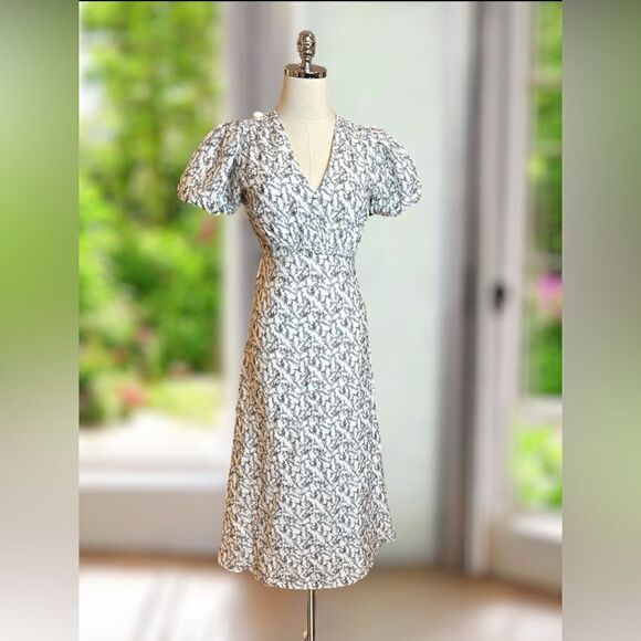 CLUB MONACO MIDI Button Front Dress Size 0 - Picture 9 of 16